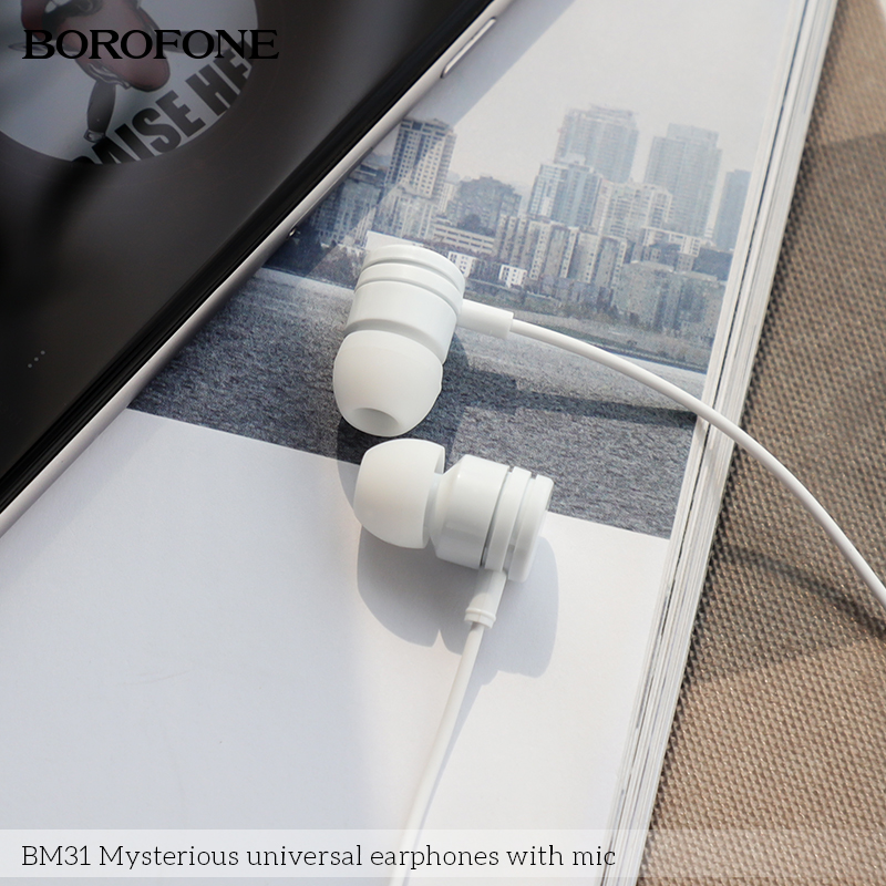 BOROFONE BM31 Mysterious wired earphones with mic NZ 8